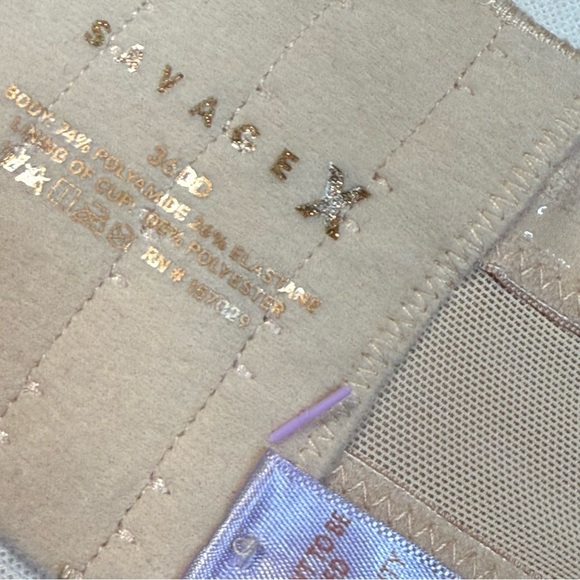 NWT Nude Savage X Fenty Strapless Bra Womens Size 36 DD Brand New - Picture 6 of 6